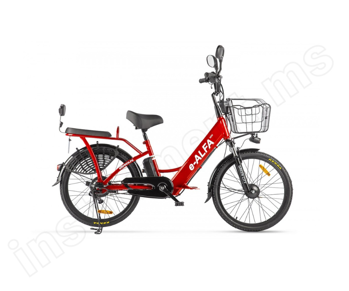 Электровелосипед (велогибрид) красный Eltreco GREEN CITY e-ALFA new - фото 1
