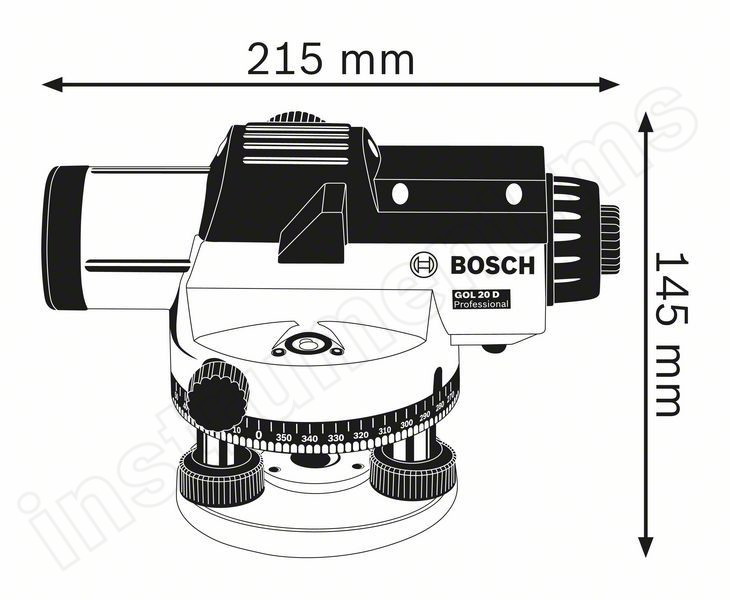 Нивелир оптический Bosch GOL 20 D - фото 3